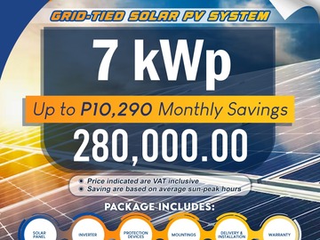 Selling: 7kWp Grid Tied Solar Pv  System